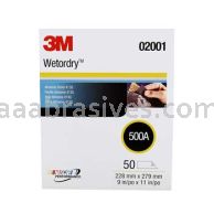 3M&trade; 7000118291 9 x 11 413Q Wetordry&trade; Abrasive Sheet
