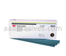 3M&trade; 7000118370 40 2-3/4 x 16 1/2 Green Corps&trade; Stikit&trade; Production&trade; Sheet