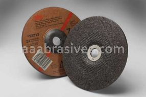 3M&trade; 7000118487 7 x 1/4 x 7/8 T27 General Purpose Depressed Center Wheel