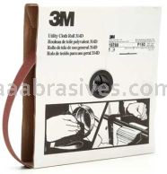 3M&trade; 7000118511 1 x 50 yds P150 Grit J-weight 314D Utility Cloth Roll