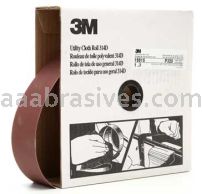 3M&trade; 7000118535 2 x 50 yds P320 Grit J-weight 314D Utility Cloth Roll
