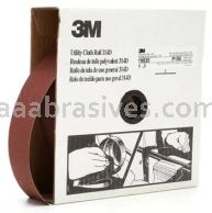 3M&trade; 7000118540 2 x 50 yds P150 Grit J-weight 314D Utility Cloth Roll