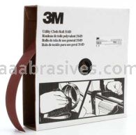3M&trade; 7000118543 2 x 50 yds P80 Grit J-weight 314D Utility Cloth Roll