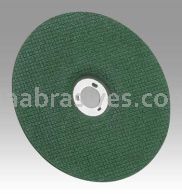 3M&trade; 7000118594 Green Corps&trade; 7 x 1/8 x 7/8 T27 Flexible Grinding Wheel