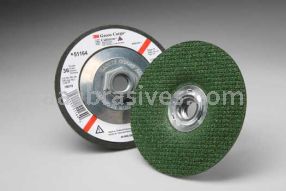 3M&trade; 7000118597 Green Corps&trade; 4-1/2 x 1/8 x 5/8-11 T27 Flexible Grinding Wheel