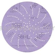 3M&trade; 7000118631 3” P500 Grit 360L Hookit&trade; Clean Sanding Disc