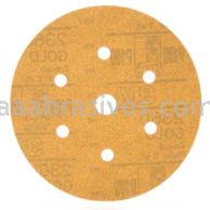 3M&trade; 7000118768 6" P100 Grit 236U Hookit&trade; Gold Dust Free Sanding Disc 01082