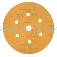 3M&trade; 7000118769 6" P120 Grit 236U Hookit&trade; Gold Dust Free Sanding Disc 01081