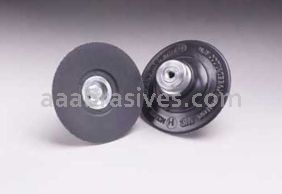 3M&trade; 7000119315 3 x 1/4-20 Roloc&trade; TS and TSM Hard Internal Disc Pad 14216