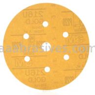3M&trade; 7000119698 6" P220 Grit 216U Hookit&trade; Gold Dust Free Sanding Disc 01078