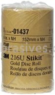 3M&trade; 7000119704 6” P240 Grit Stikit&trade; Gold Disc Roll