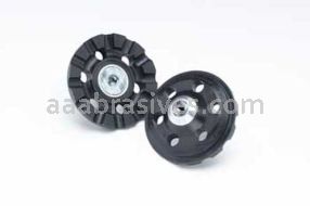 3M&trade; 7000120499 4 x 3/8-24 Roloc&trade; TR Internal D/F Cool Running Disc Pad 02286