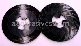 3M&trade; 7000120514 7” Hard Black Disc Pad Ribbed 80515
