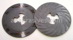 3M&trade; 7000120515 7” Medium Gray Disc Pad Ribbed 80516