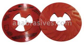 3M&trade; 7000120517 5” Extra Hard Red Disc Pad Ribbed 81732