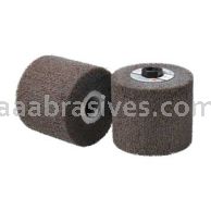 3M&trade; 7000121168 4-1/2 x 4 x 5/8-11 5S/C Medium Scotch-Brite&trade; Match and Finish Flap Brush