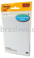 Post-it&trade; Super Sticky Notes on Grid Paper 4621-2SSGRID 3M 7000122681