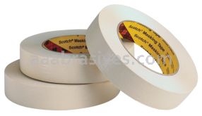 3M&trade; 7000124186 Paint Masking Tape 231/231A Tan 107 mm x 55 m 7.6 mil