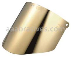 3M&trade; 7000127239 WCP96CG 82604-00000 Gold-Coated Polycarbonate Dark Green Faceshield Window Dark Green