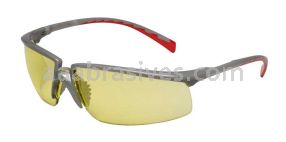 3M&trade; 7000127539 Privo&trade; Protective Eyewear 12267-00000-20 Amber Anti-Fog Lens Silver Frame
