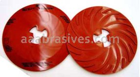 3M&trade; 7000144145 9” Extra Hard Red Disc Pad Ribbed 81728