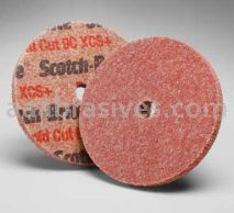 3M&trade; Scotch-Brite&trade; 7000144161 3 x 1/2 x 3/8 9C XCS+ Rapid Cut Unitized Wheel