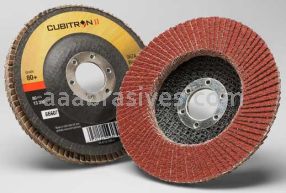 3M&trade; 7000148183 4-1/2 x 7/8 80+ Grit 967A T27 Cubitron&trade; II Flap Disc