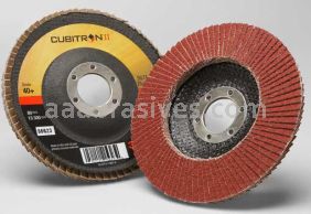 3M&trade; 7000148187 4-1/2 x 7/8 40+ Grit 967A T29 Cubitron&trade; II Flap Disc