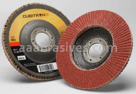3M&trade; 7000148188 4-1/2 x 7/8 60+ Grit 967A T29 Cubitron&trade; II Flap Disc