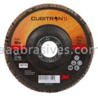 3M&trade; 7000148200 5 x 7/8 80+ Grit 967A T27 Cubitron&trade; II Flap Disc