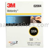 3M&trade; 7000148222 9 x 11 413Q Wetordry&trade; Abrasive Sheet