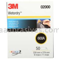 3M&trade; 7000148223 9 x 11 413Q Wetordry&trade; Abrasive Sheet