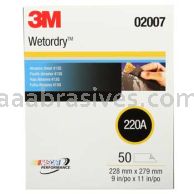 3M&trade; 7000148224 9 x 11 413Q Wetordry&trade; Abrasive Sheet