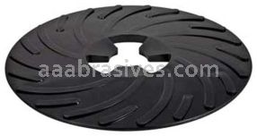 3M&trade; 7000148244 9” Hard Black Disc Pad Ribbed 81729