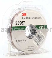 3M&trade; 7010290604 1 x 20 yds P240 Grit J-weight 314D Portable Utility Cloth Roll