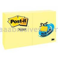 Post-it&trade; Notes 655-24VAD 3 in x 5 in Canary Yellow 3M 7010293052