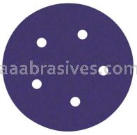 3M&trade; 7010294809 5" 80 Grit J-wt 900DZ Ceramic Stikit&trade; Cloth Sanding Disc 