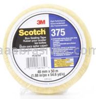 Scotch&trade; Box Sealing Tape 375 Clear 48 mm x 50 m 3M 7010295456