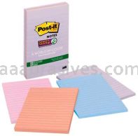 Post-it&trade; Super Sticky Notes 4621-SSNRP 4 in x 6 in Bali Collection 3M 7010301842