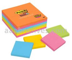 Post-it&trade; Super Sticky Notes 654-24SSAU 3 in x 3 in Rio de Janeiro Collection 3M 7010301855