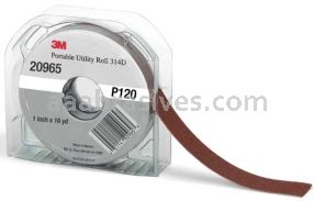 3M&trade; 7010308203 1 x 12 yds P80 Grit J-weight 314D Portable Utility Cloth Roll