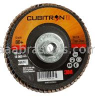 3M&trade; 7010308943 4 x 3/8-24 80+ Grit 967A T29 Cubitron&trade; II Flap Disc