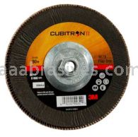 3M&trade; 7010308948 7 x 5/8-11 80 Grit Giant 967A T29 Quick Change Cubitron&trade; II Flap Disc 