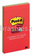 Post-it&trade; Super Sticky Notes 5845-SSAN 5 in x 8 in Marrakesh Collection 3M 7010311461