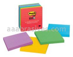 Post-it&trade; Super Sticky Notes 675-6SSAN 4 in x 4 in Marrakesh Collection 3M 7010311463