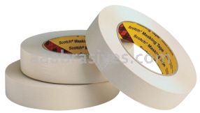 3M&trade; 7010312629 Paint Masking Tape 231/231A Tan 2 in x 60 yd 7.6 mil