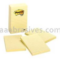 Post-it&trade; Notes 660-5PK 4 in x 6 in Canary Yellow 3M 7010314440