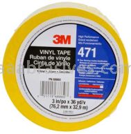 3M&trade; 7010316494 Vinyl Tape 471 Yellow 1 1/2" x 36 yards