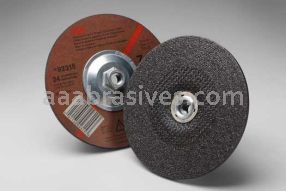 3M&trade; 7010325743 7 x 1/4 x 5/8-11 T27 General Purpose Depressed Center Wheel