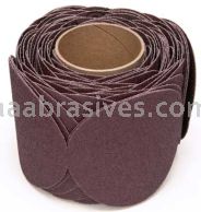 3M&trade; 7010326149 5" 50 Grit X-wt 341D A/O Stikit&trade; Cloth Sanding Disc Roll